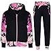A2Z 4 Kids® Tuta Ragazze Ragazzi Unisex Plain & Camuffare Stampare Contrasto - T.S Plain 101 Camo Baby Pink 7-8