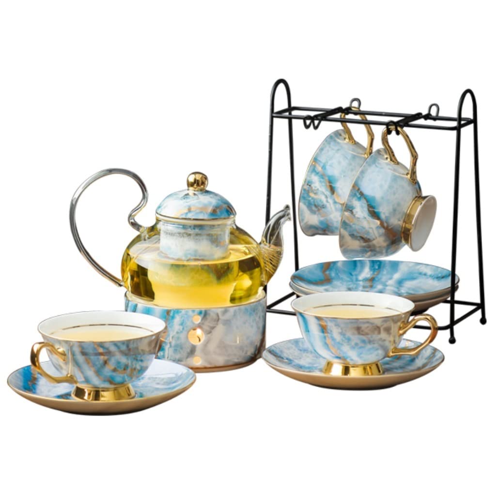 DANNMPX Tea Set Nordic Tea Cup Set Ceramic Pot With Strainer Teapot Coffee Mug Teaware Teacup Teapot And Cups