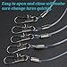 Fishing Leader Rigs Saltwater Tackle Rigs with Swivels Snaps, High Strength Wire Leaders Rigging Surf Fishing Gear Equipment for Lures Bait Hooks Catfish Walleye, Blue, 1arm, 24pcs