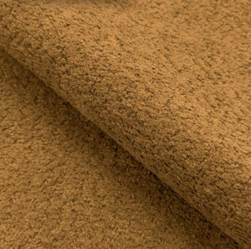 Kaiser Möbel - Sofa mit Schlaffunktion und Bettkasten - Couch 3 Sitzer - 207 x 103 cm - Klappsofa, Relaxsofa Wohnzimmer, Schlafsofa ohne Armlehnen - Aesthetic, Skandinavisch - Piano Boucle Golden – Bild 5