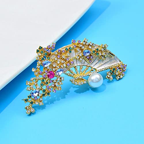Broches en éventail en strass pour illuminer un pull terne ou sublimer une robe - 2