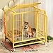 CTREVL Dog Crates for Large Dogs,Dog Kennel Indoor,Indestructible Dog Crate,With Skylight On The Top,Easy To Move, Ventilation On All Sides,Easy To Clean,Suitable for Large, Medium and Small Dogs(Blac