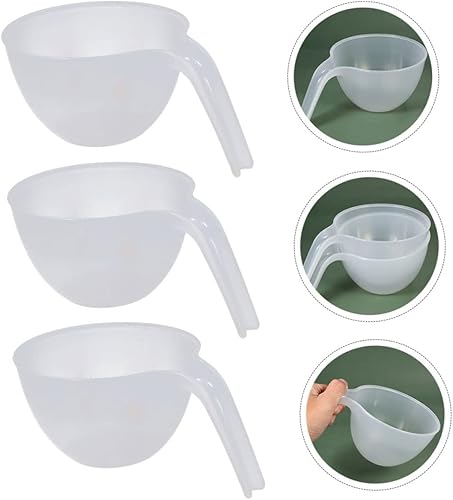 Miniatura 2 de Kichvoe Cuencos para pasta, 3 unidades, cuencos para mezclar con asa, cuencos de plástico para mezclar, cuencos de preparación para cocina,