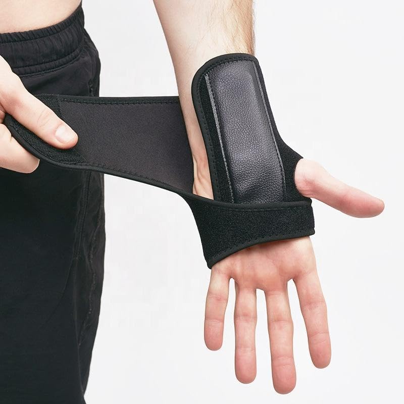 Compression Wrist Support Brace for Men & Women | Adjustable Wrist Support Wraps | Wrist Band Support Sleeve | Carpal Tunnel Brace for Pain Relief, Tendonitis, Arthritis, Gym, Sports (Black, Left) - Image 5