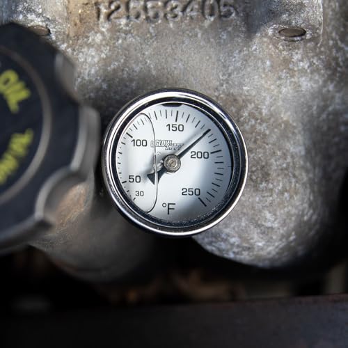 Glowshift GS-MSW-TEMP Liquid Filled Mechanical 250 F Temperature Gauge - For Water Coolant Or Oil Temp thumb #1