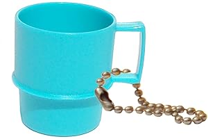 Tupperware Keychain Mini Multi Mug Aqua Blue