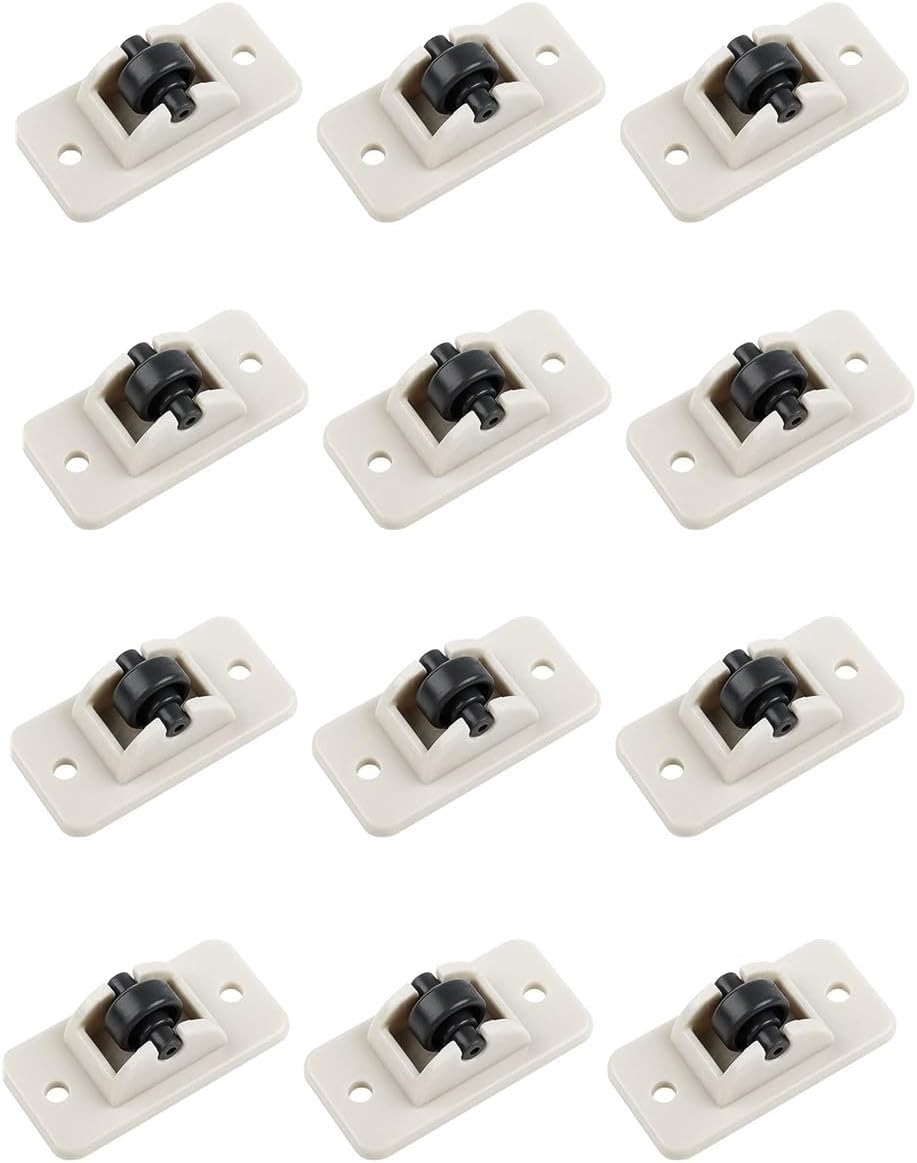 Self Adhesive Caster Wheels 12 Pieces, Small Adhesive Wheels, Non Swivel Caster Stick on Wheels, for Small Furniture Furniture Pulley Castor Plastic Wheels, for Storage Box Trash Can Moving Carton