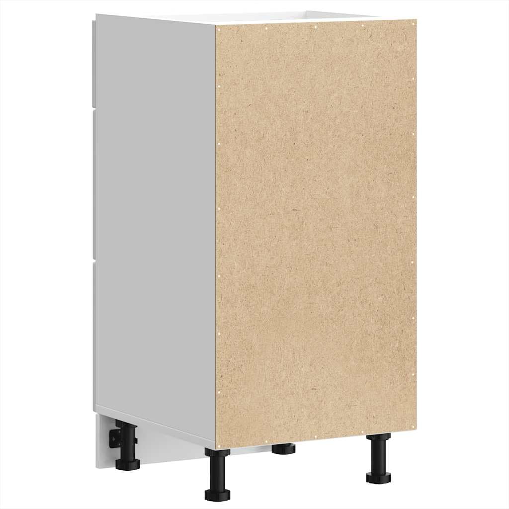 vidaXL Unterschrank Lyon Weiß 40x46x81,5 cm Holzwerkstoff,Küchenschrank, Gastronomieschrank, Gastro Möbel, Küchenmöbel, Aufbewahrungsschrank