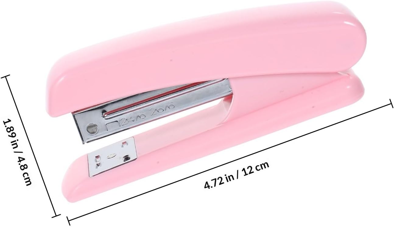NOLITOY Portable Mini Desktop Stapler for Office and Classroom Use, Heavy Duty Plastic and Metal Handheld Stapling Machine with Safe and Smooth Stapling Function, for Papers and Book image 2