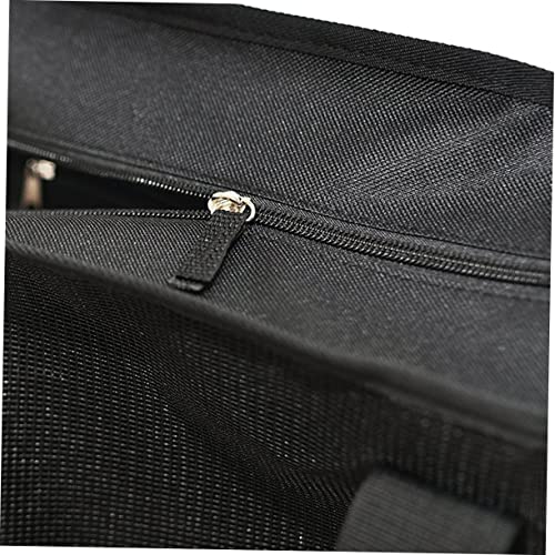 Practical Mesh Beach Tote Bag for Adults Portable Storage Pouch for Clothes Bathroom Essentials Lightweight Water Resistant Design Black3