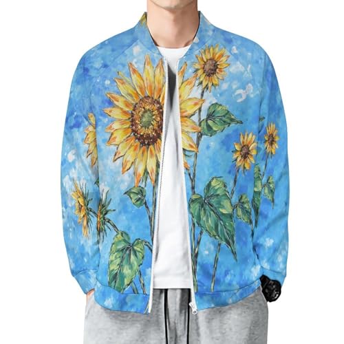 Blouson vestes avec poches bleu ciel veste décontractée légère homme
