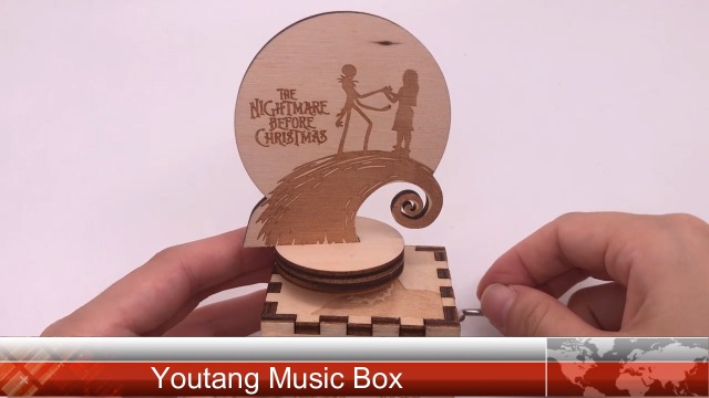 Amazon.com: Youtang Halloween Christmas Music Box Hand Crank