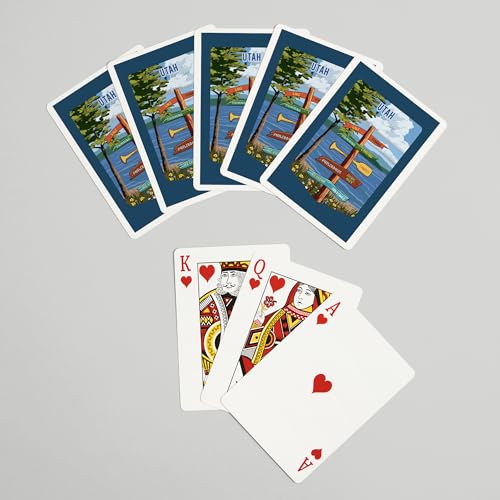 Lantern Press Utah, 52 cartas para póker tamaño standard miniatura 7