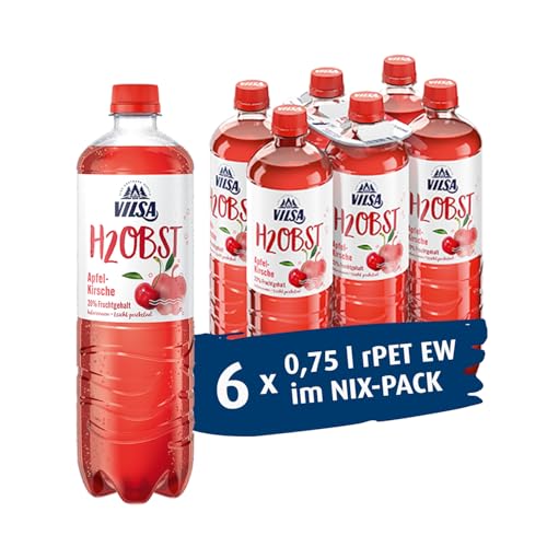 VILSA H2Obst Apfel-Kirsche, 6 x 0,75 l PET