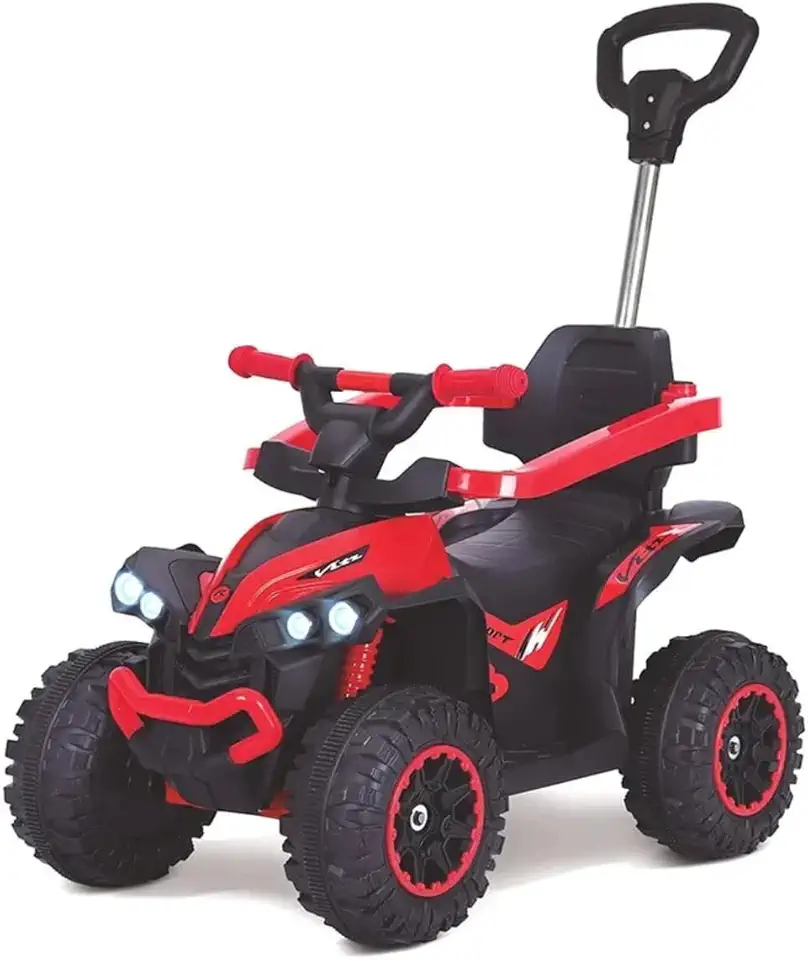 Quadriciclo Elétrico Infantil Rayo 6V com Luz e Som, Carro Motorizado para Criança, Brinquedo de Passeio com Bateria Recarregável, Suporta até 23kg, Presente Menino e Menina