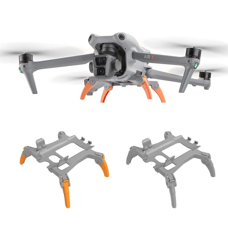 Landing Gear Kit for Your DJI Air 3 Drone - Drone Valley Gear (Orange)