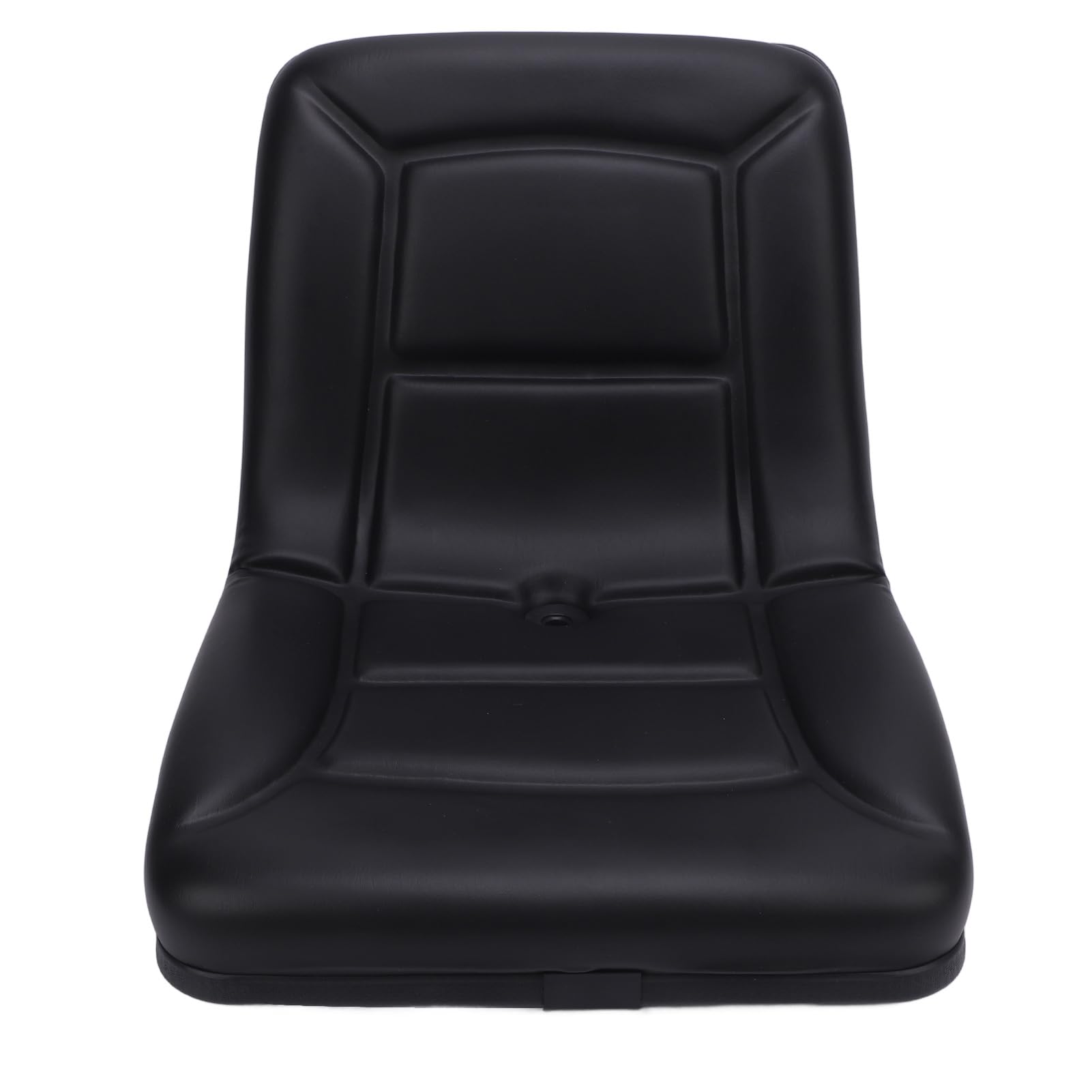 Asixxsix Asiento Universal de Montacargas, Silla de Cuero de PU Transpirable Placas de Metal de Metal Asiento de Cortacésped a Prueba de óxido para Cosechadoras de Excavador