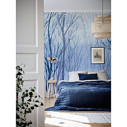 Stickers muraux Magic-Stick forêt d'hiver pose sans colle - 5
