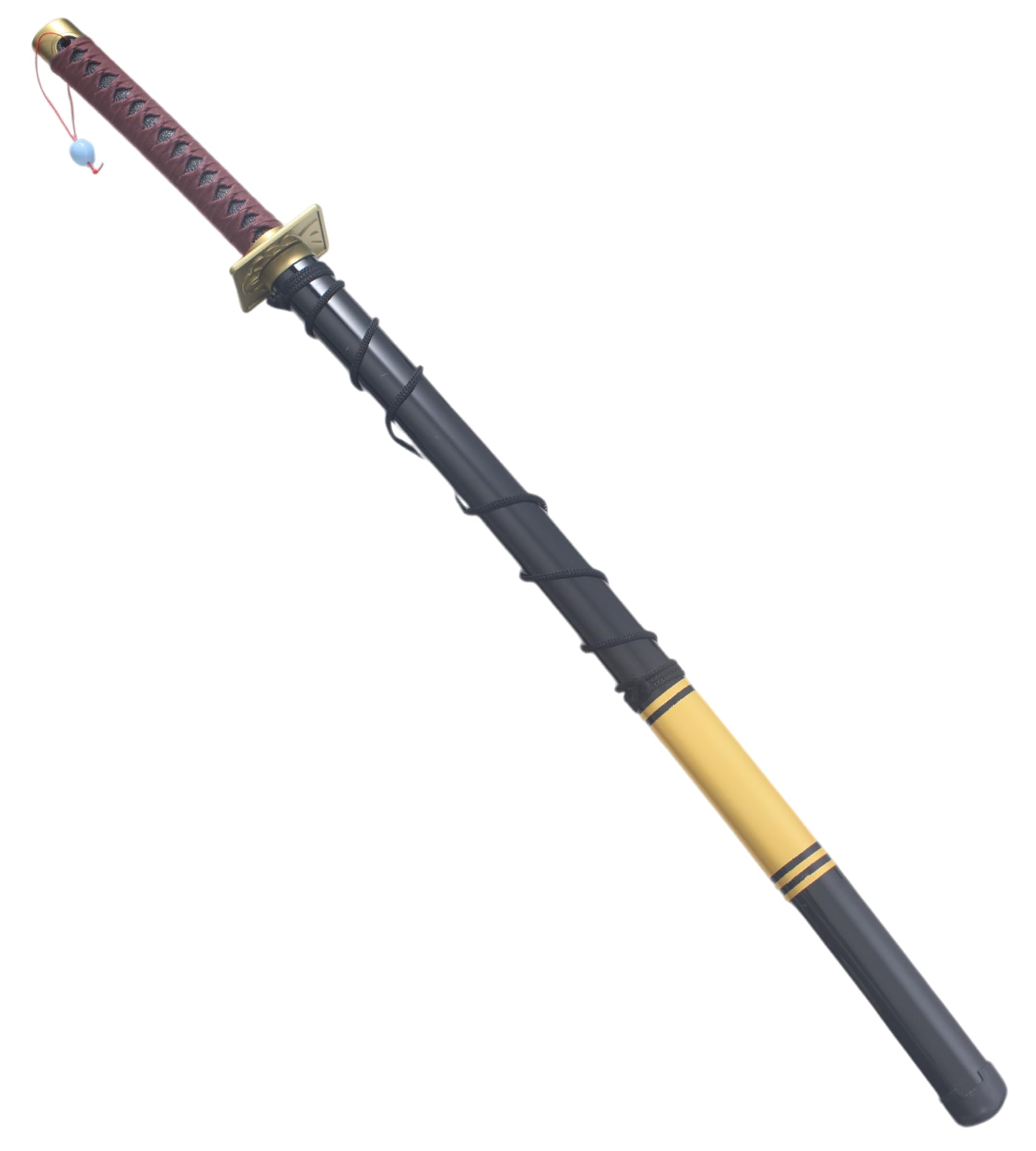 REPLIKSWORD Moi, Quand Je Me Reincarne en Slime Katana en Bois Lame en Bois Katana Rimuru Tempest's Sabre Epee Cosplay + Presentoir en Bois Inclus Moi Quand Je Me Reincarne en Slime Katana