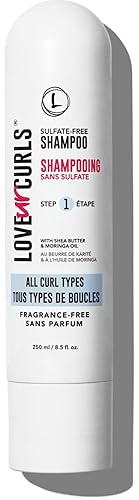 Love Ur Curls LUS Brands - Champú sin fragancia para cabello rizado ondulado rizado enrollado 85 onzas champú suave sin sulfato hidratante sin