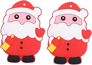 Toyvian 2 Pçs Mordedor Molar Brinquedo Infantil Mordedor Infantil Brinquedos Para Bebês Mordedor Brinquedo Silicone Mordedor Santas Mordedor Bebê Mordida Mastigar