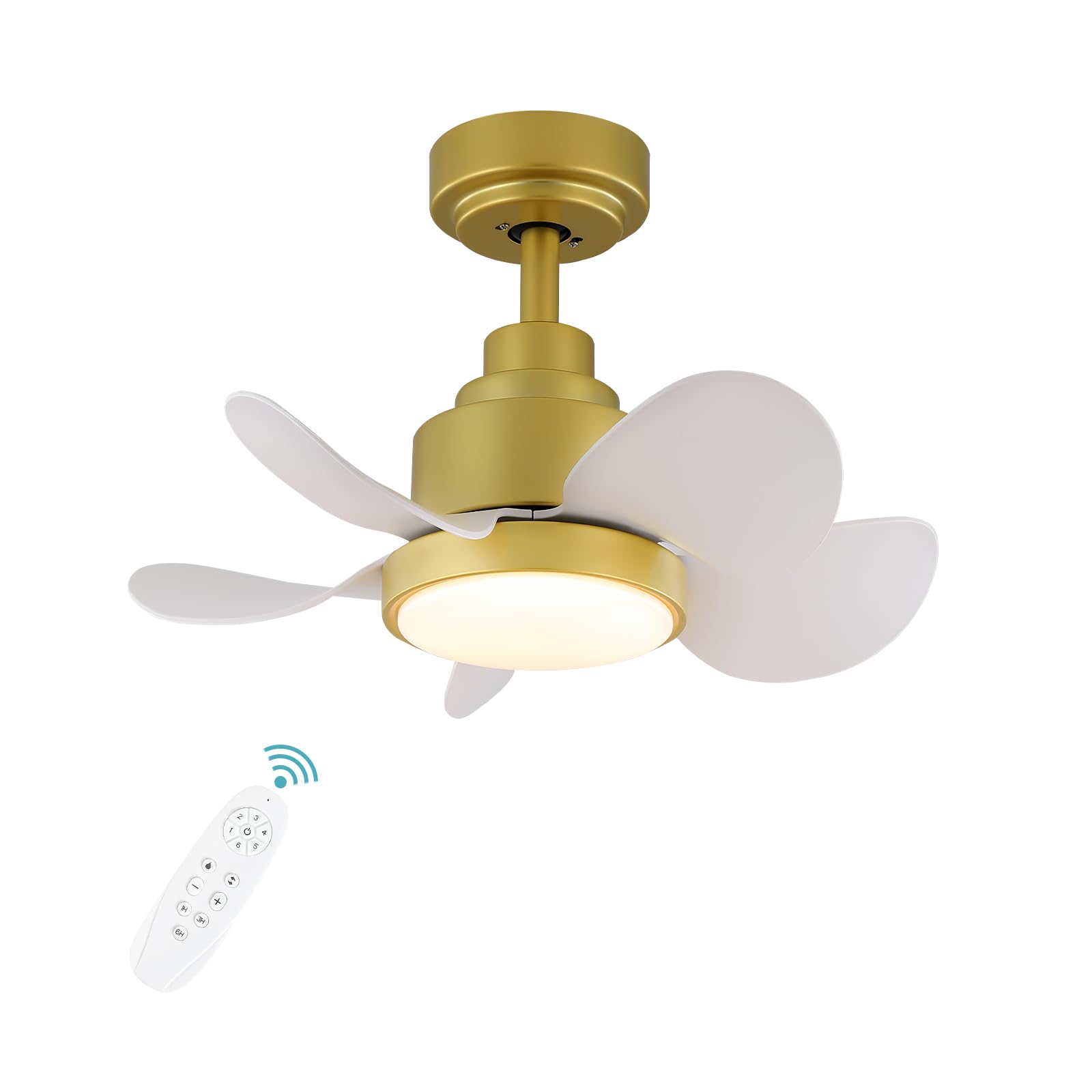 SEVENTEEN - go3taf Ceiling Fan With Lights and Remote,Large Airflow 22inch