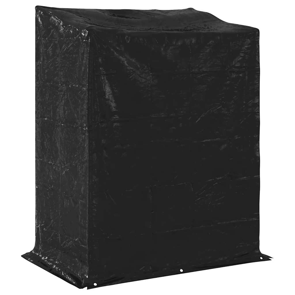 Brennholzregal mit Regenschutz 150x100x200 cm Verzinkter Stahl Kaminholzständer, Holzregal für Kaminholz, Holzhalter Lagerregal für Brennholz, Kaminholzunterstand Feuerholzregal