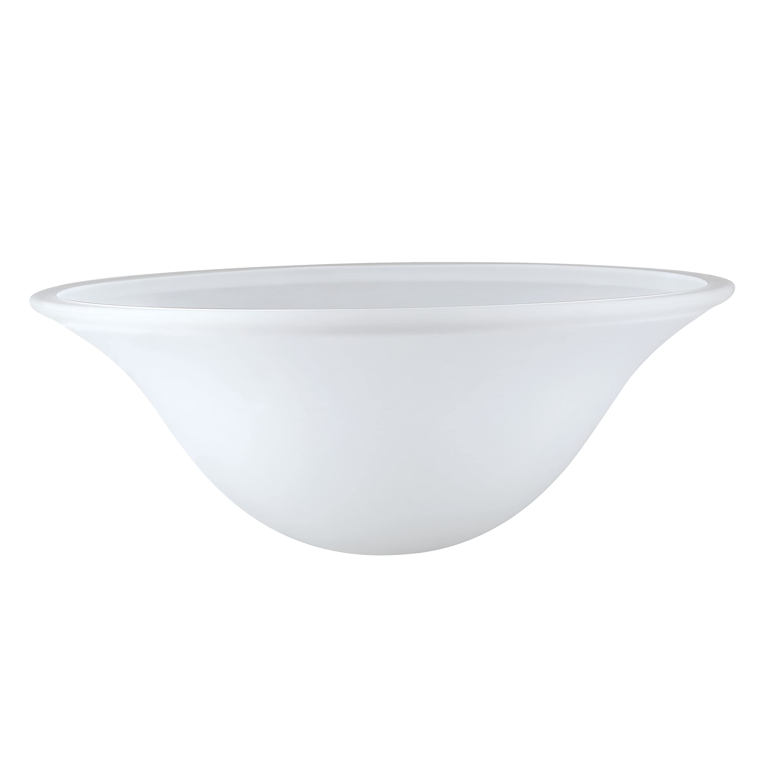 Aspen Creative 23144-11A Frosted Traditional Style Replacement Glass Shade for Medium Base Socket Torchiere Lamp, Swag Lamp and Pendant, 13-1/4" Diameter x 5-1/8" High, 1 Pack, 13-1/4" x 5-1/8"