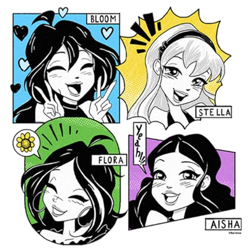 Girl's Winx Club Comic Portraits T-Shirt2