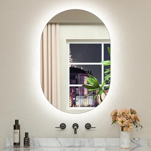 TETOTE 24 x 36 Inch Oval LED M...