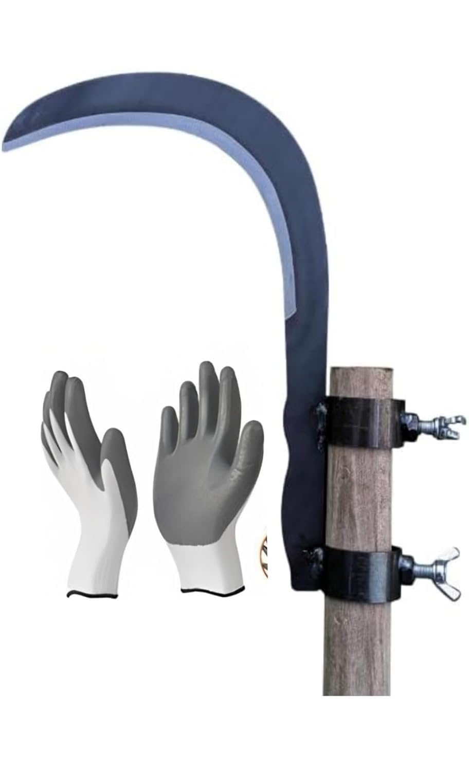 Force 2.0 Heavy Coconut Plucker | Grass Sickle Cutter Head for Grass, Weeds, Gardening, Harvesting and Farming | Sickle for Tree Branches | Grass Cutter Tools (Material : Heavy)