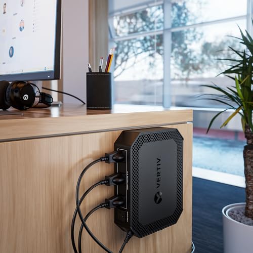 Image of Vertiv Liebert PowerUPS 100 Lithium Ion UPS, PUL-350LVT, 350VA /210W 120V Standby Power, 4 Outlets, Battery Backup with Surge Protection, Energy Star Certified, 5 Year Warranty, Wall Mountable