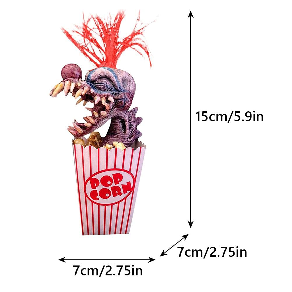 Amazon.co.jp: shenruifa ハロウィン ピエロヘッド像、不気味な大人