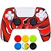 Produktbild 9CDeer 1 x Stück Schutzfolie Silikon Dick Hülle + 6 Thumb Grips für Playstation 5 / PS5 / Dualsense Controller Tarnung rot