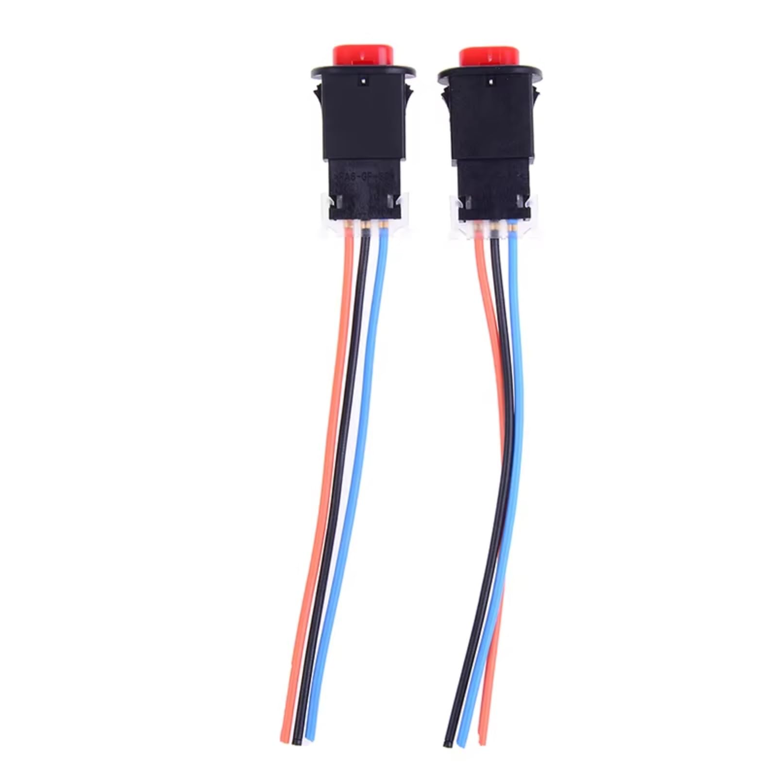 Interrupteur de contacteur d'allumage avec Verrouillage,Longueur 11,5cm,Lot de 2.Bouton de Feux de détresse pour Moto,Double clignotement,avec 3 Fils et Verrouillage intégré.