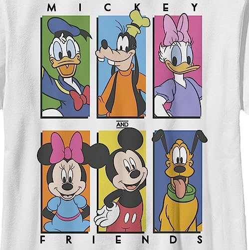 Boy's Mickey & Friends Colorful Character Panels T-Shirt2