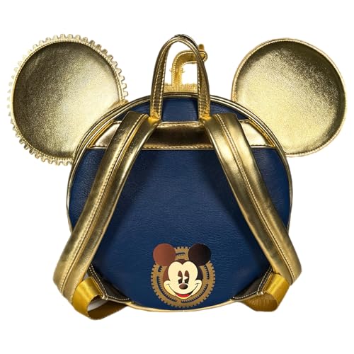 Loungefly Steampunk Mickey Navy and Gold Mini Backpack EXCLUSIVE4
