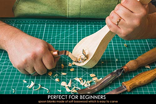 BeaverCraft Spoon Carving Blank BB1 Unfinished Wood for Whittling Tools Spoon Carving Kit - Wood Carving Blocks Basswood for Crafts - Image 3