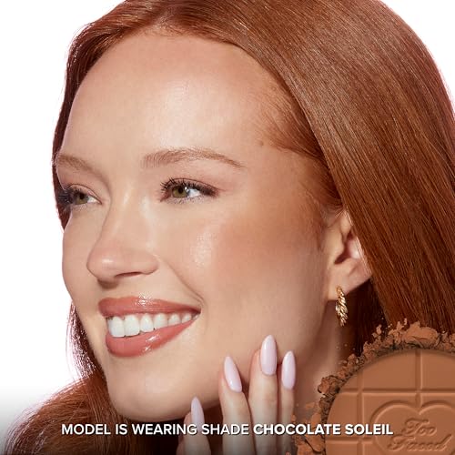 Image of Too Faced Chocolate Soleil Matte Blurring Bronzer | Matte Bronzer Powder that Mimics Natural Skin for Blurred Sun-Kissed Effect