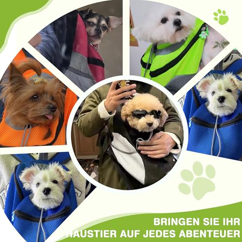 ALLSOPETS Hunderucksack, Tragbarer Haustierträger für Kleine Hunde und Katzen, Fahrrad- und Motorrad-Träger für Wandern, Camping und Outdoor (Kohlschwarz, M)