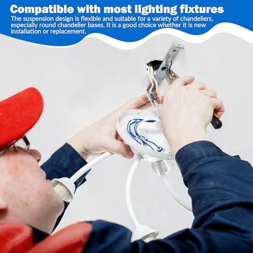 16 Stück Lampenhalterung Decke Set, 80/90/100/110mm Deckenhalterung Lampen Leuchten Montagehalterung Deckenleuchte Halterung mit Schraube Zubehör für Home Office Leuchte Montage