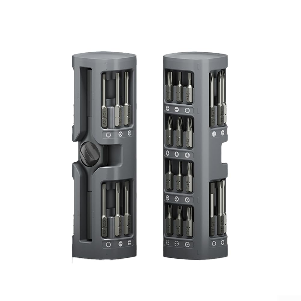 Set di cacciaviti a cricchetto a 72 denti, kit di chiavi magnetiche multifunzione 29 in 1 con custodia pop-up, strumento di riparazione di precisione in acciaio legato per elettronica, auto