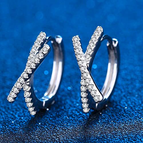 Boucles d'oreilles Moissanite anti-perte avec fermoir leverback sûr - 2