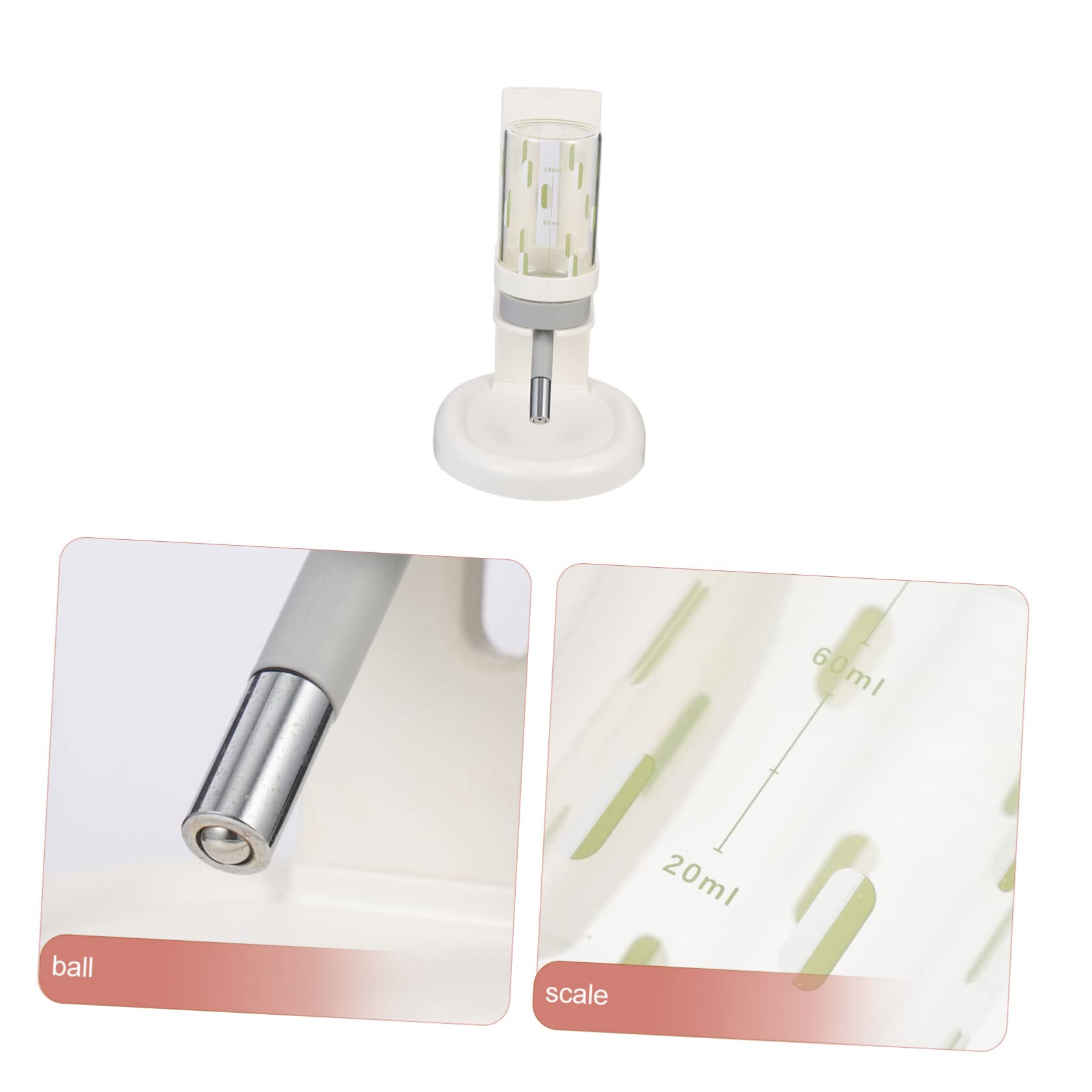 Bebedero Profesional para Hámster Ajustable Botella de Agua | Abs, Pp y Vidrio, Blanco, Diseño Antifugas, Nivel Visible, Uso Doméstico para Pequeñas Mascotas