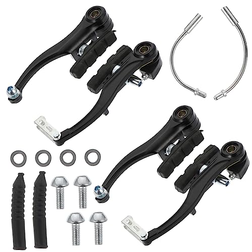 KICHOUSE Efficient Bike Brake Modification Kit Kit Sturdy Brakes Easy to Reset Install Black