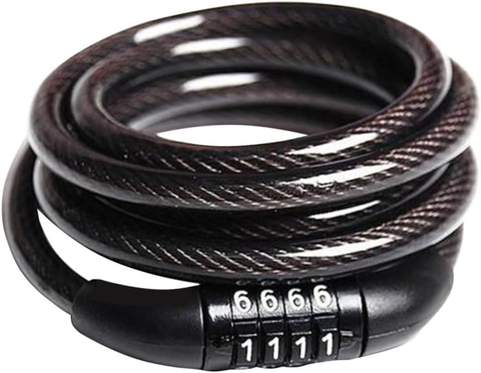Cadenas de vélo à code en câble d'acier robuste pour moto et bicyclette