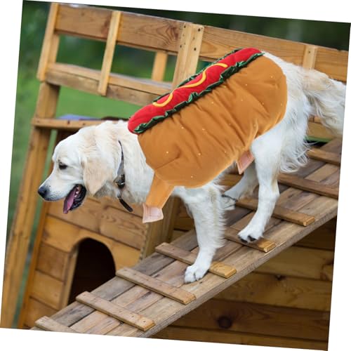Disfraz divertido hot dog para perros talla M miniatura 5