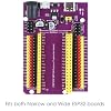 Expansion Board for 38-Pin ESP32, Breakout Board Compatible with NodeMCU-32S, ESP-WROOM-32D/32U, ESP-WROVER, Solder-Free with Multiple Power Inputs, 1 Pack