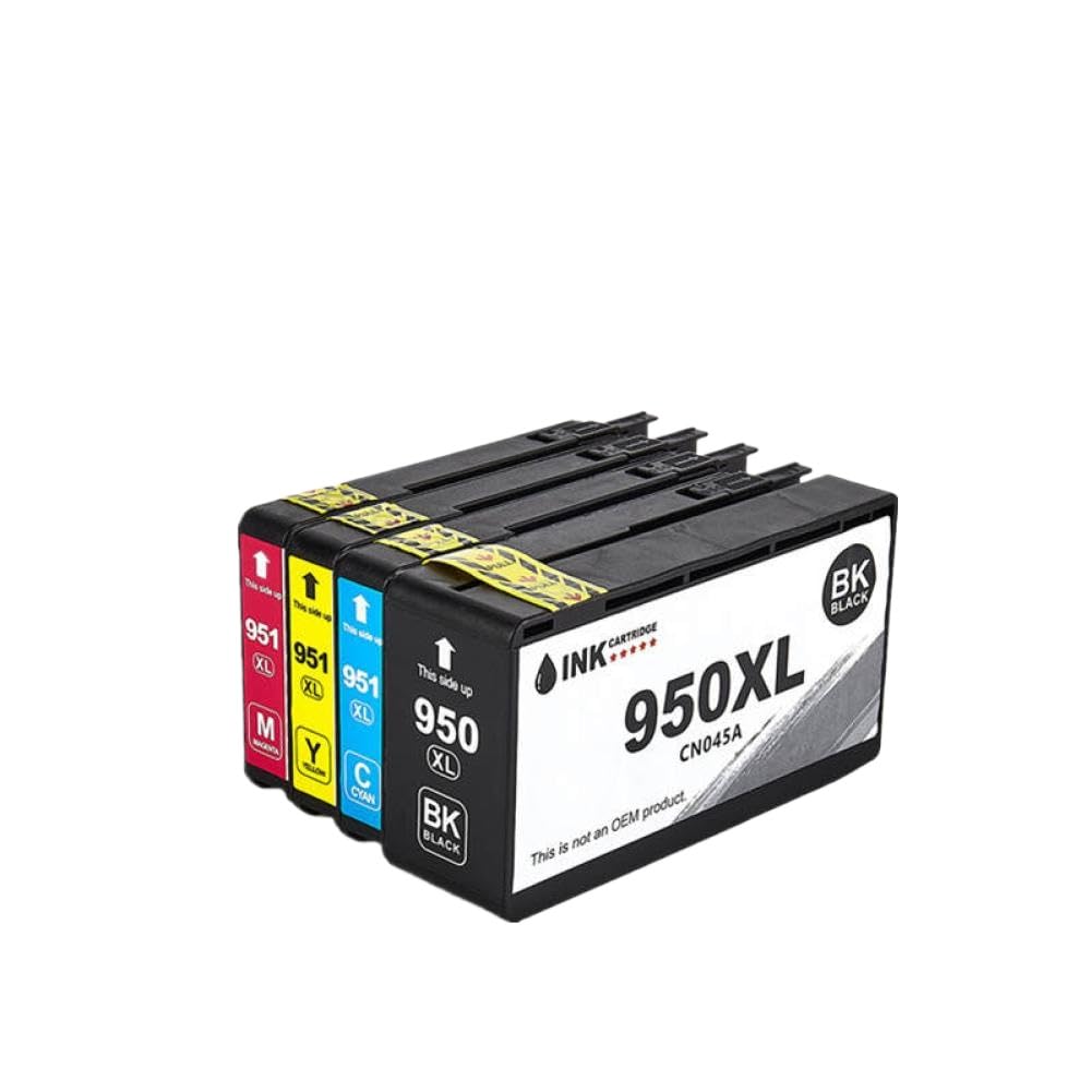 Ink Cartridge 950 951 Compatible with Officejet Pro 8100e 8600 8610 8620 8630 8640 8660 8615 8625(950XL 1SET)