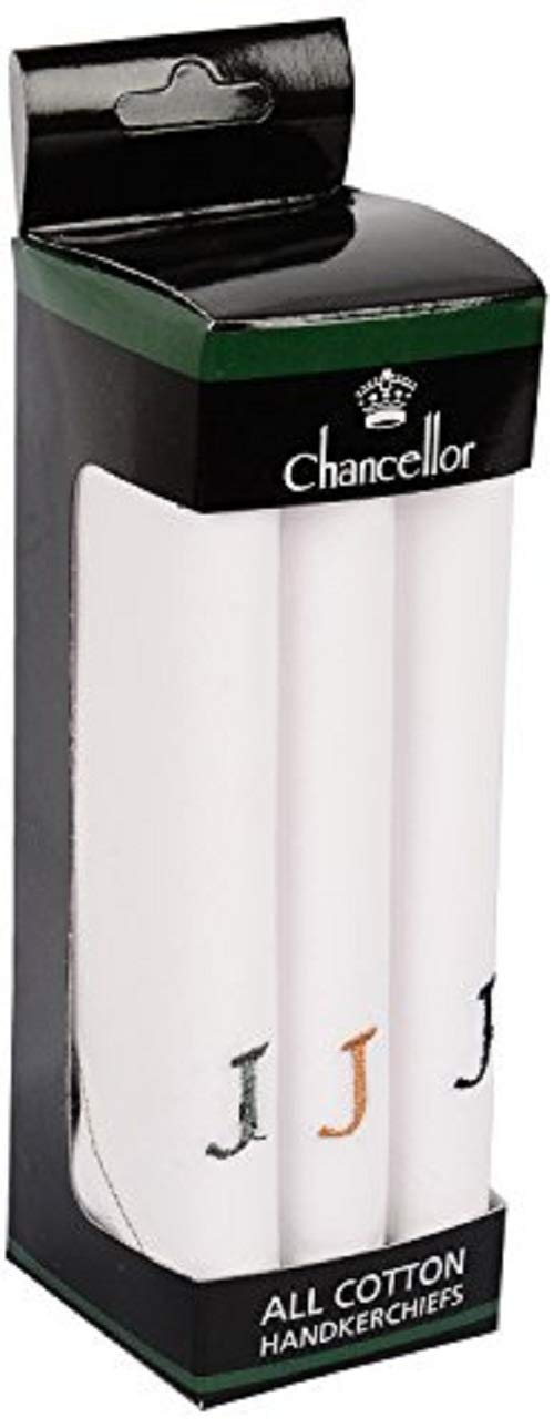 chancellor Men's Handkerchief, Pack of 3 Pc (White)-picture-37